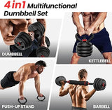 Adjustable Dumbbells Kettlebells Versatile Home Gym Gear