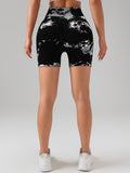Tie Dye High Waist Sports Shorts for Spring & Summer