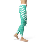Turquoise Sports Leggings Stretch Comfort Style
