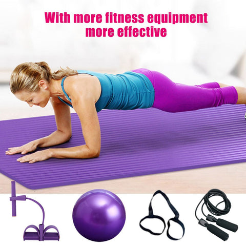 Deluxe Yoga Fitness 5 Piece Exercise Set Complete Kit